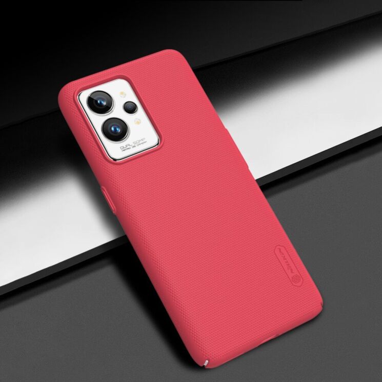 Пластиковый чехол NILLKIN Frosted Shield для Realme GT2 Pro - Red: фото 3 из 9