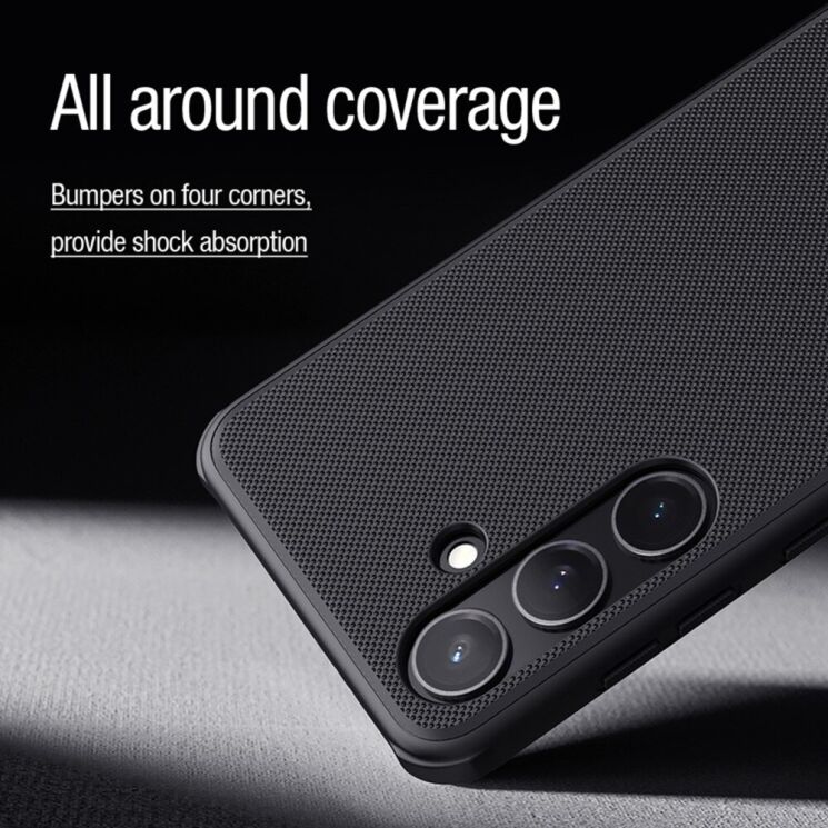 Пластиковий чохол NILLKIN Frosted Shield Pro Magnetic для Samsung Galaxy S24 - Black: фото 10 з 12