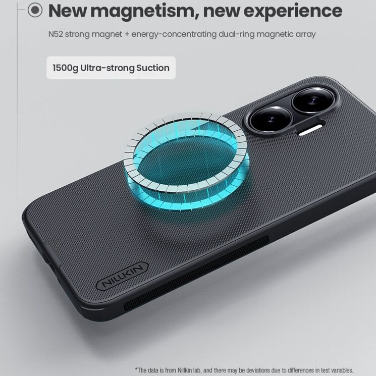 Пластиковий чохол NILLKIN Frosted Shield Pro Magnetic для Xiaomi Poco F7 - Black: фото 10 з 11