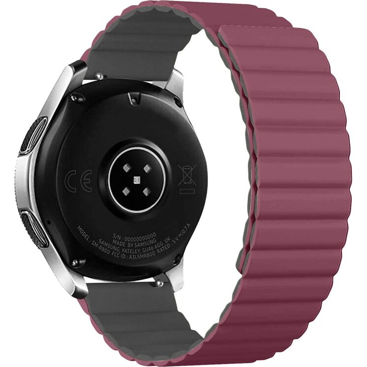 Ремінець ArmorStandart MagLink для годинників з шириною кріплення 22 мм - Red / Grey: фото 1 з 1