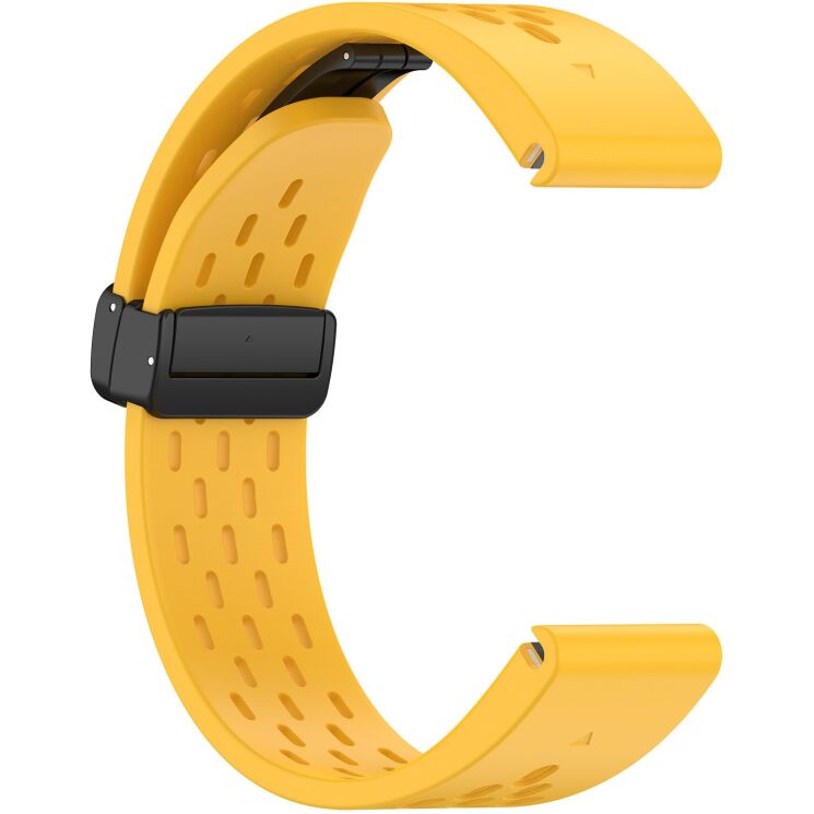 Ремінець Deexe Astra Strap для годинників Garmin з шириною кріплення QuickFit 20mm - Yellow: фото 3 з 9