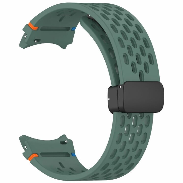 Ремінець Deexe Astra Strap для Samsung Galaxy Watch 4 / 4 Classic / 5 / 5 Pro / 6 / 6 Classic / 7 / FE - Olive Green: фото 4 з 7