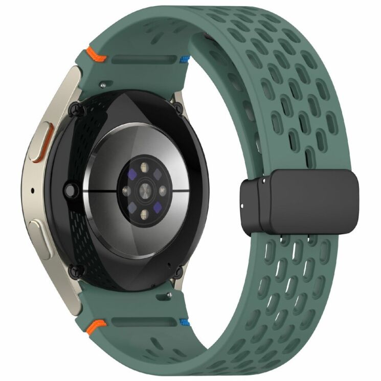 Ремінець Deexe Astra Strap для Samsung Galaxy Watch 4 / 4 Classic / 5 / 5 Pro / 6 / 6 Classic / 7 / FE - Olive Green: фото 1 з 7