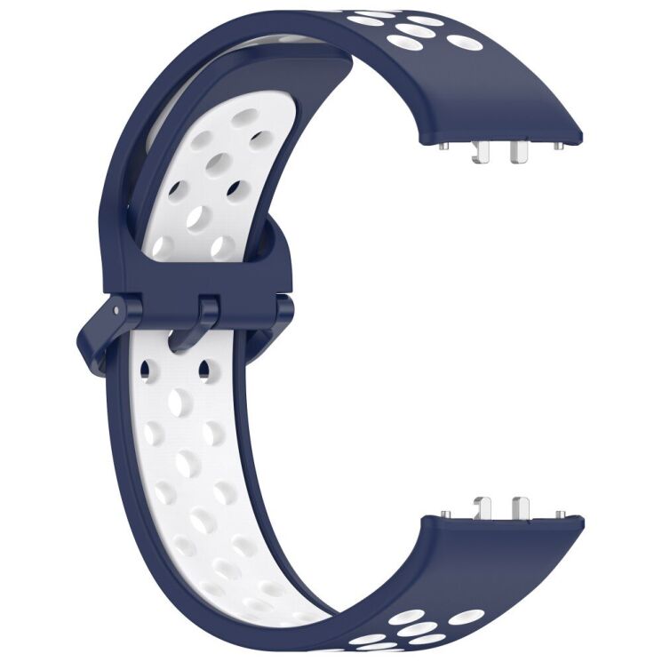 Ремешок Deexe Dot Color для Samsung Galaxy Fit 3 - Midnight Blue / White: фото 4 из 7