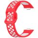 Ремінець Deexe Dual Color для Huawei Watch Fit 3 - Red / White (357105RW). Фото 2 з 7