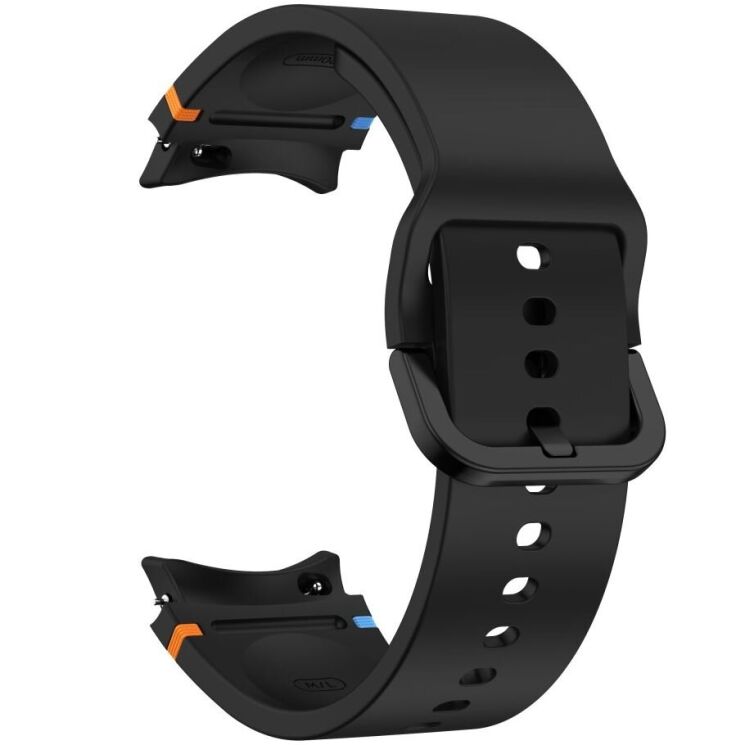 Ремешок Deexe Elino Strap для Samsung Galaxy Watch 4 / 5 / 6 / 7 / FE (40mm) - Black: фото 3 из 6