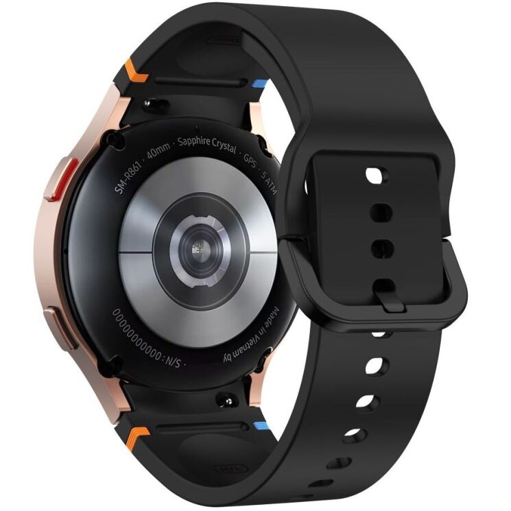 Ремешок Deexe Elino Strap для Samsung Galaxy Watch 4 / 5 / 6 / 7 / FE (40mm) - Black: фото 1 из 6
