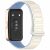 Ремешок Deexe Flexible Fit для Huawei Band 8 / 9 / 10 - White / Blue: фото 1 из 6