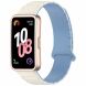 Ремешок Deexe Flexible Fit для Huawei Band 8 / 9 / 10 - White / Blue (328519WL). Фото 2 из 6