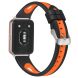 Ремінець Deexe Holes Design для Samsung Galaxy Fit 3 - Black / Orange (349020BO). Фото 2 з 5
