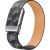 Ремінець Deexe Leather Pattern для WHOOP 5.0 / MG - Black / Gray: фото 1 з 8