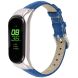 Ремешок Deexe Leather Strap для Xiaomi Mi Smart Band 8 / 9 - Blue (326017L). Фото 2 из 5