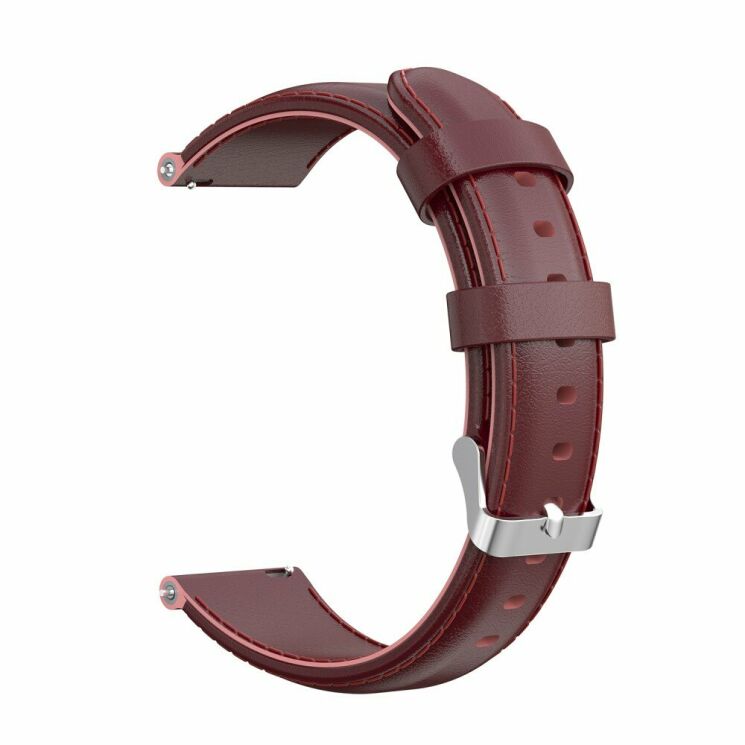 Ремешок Deexe Leather Strap для Xiaomi Mi Watch (Chinese) - Dark Brown: фото 2 из 6