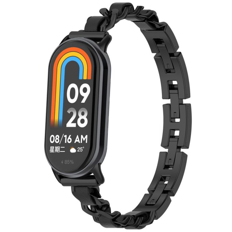 Ремешок Deexe Modern для Xiaomi Mi Smart Band 8 / 9 - Black: фото 2 из 9