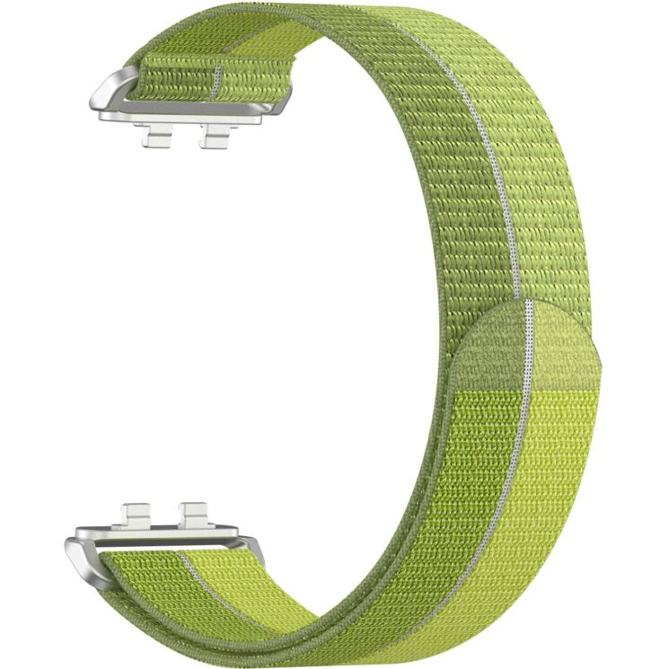 Ремешок Deexe Nylon Loop для Huawei Band 11 Pro / Band 11 - Green: фото 4 из 5