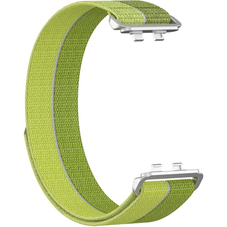 Ремешок Deexe Nylon Loop для Huawei Band 11 Pro / Band 11 - Green: фото 2 из 5