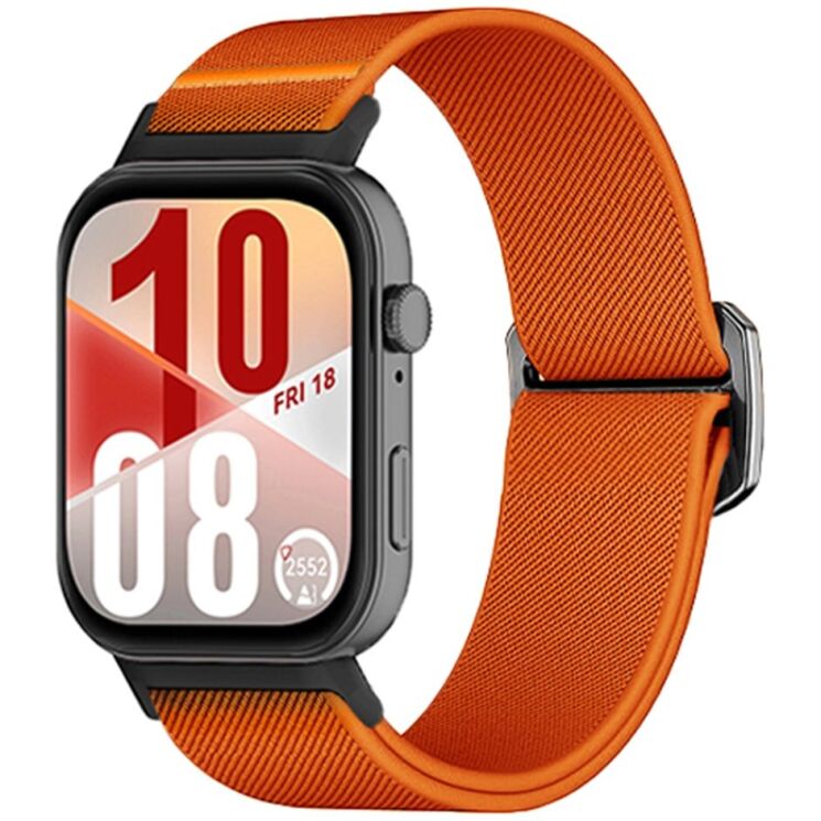 Ремінець Deexe Orbit Flex для Huawei Watch Fit 4 Pro / Fit 4 / Fit 3 - Orange: фото 2 з 3