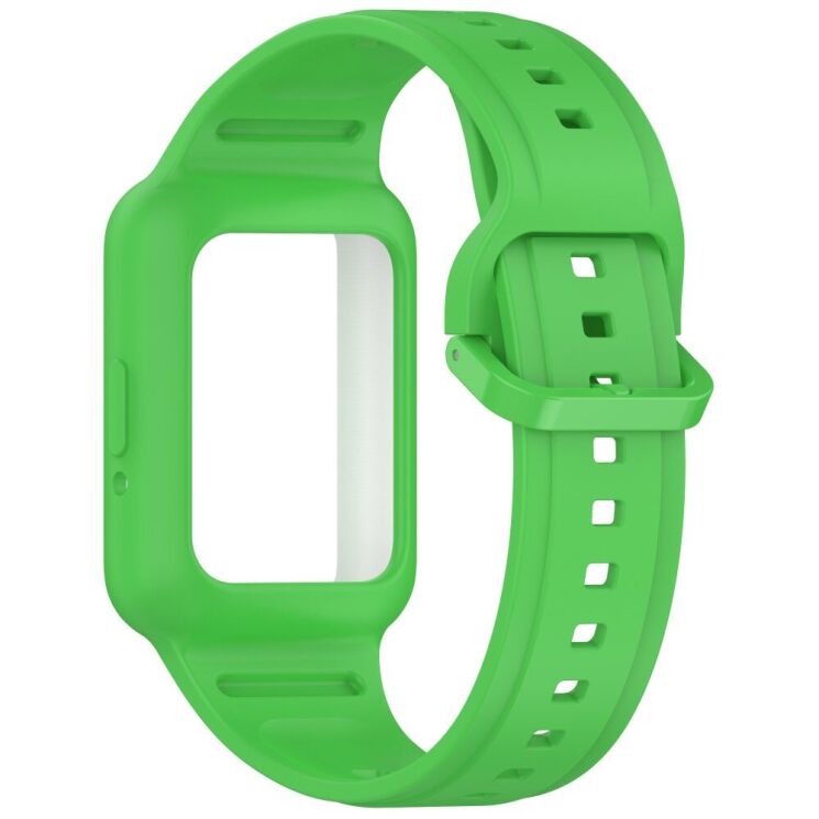 Ремешок Deexe Prime Strap для Huawei Band 7 / 8 / 9 - Fluorescent Green: фото 3 из 7