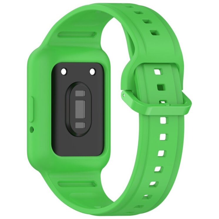 Ремешок Deexe Prime Strap для Huawei Band 7 / 8 / 9 - Fluorescent Green: фото 2 из 7