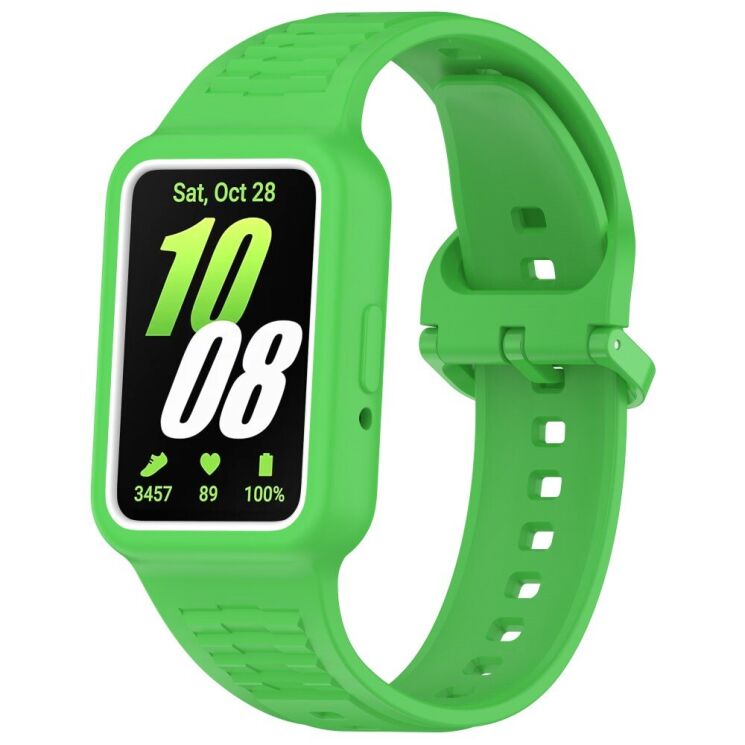 Ремешок Deexe Prime Strap для Huawei Band 7 / 8 / 9 - Fluorescent Green: фото 1 из 7