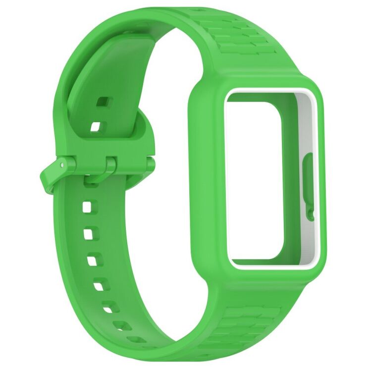 Ремешок Deexe Prime Strap для Huawei Band 7 / 8 / 9 - Fluorescent Green: фото 4 из 7