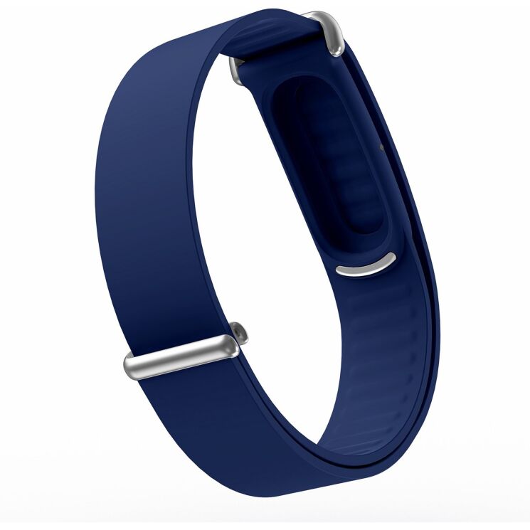 Ремінець Deexe Silicone Loop для Google Fitbit Air - Dark Blue: фото 2 з 2