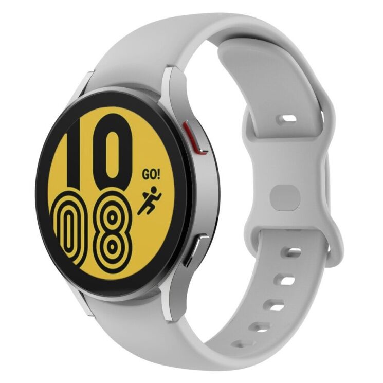 Ремінець Deexe Soft Silicone для Samsung Galaxy Watch 5 (40/44mm) / 5 Pro (45mm) - Grey: фото 1 з 3