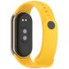 Ремешок Deexe Soft Silicone для Xiaomi Mi Smart Band 8 / 9 - Yellow (326042Y). Фото 1 из 5