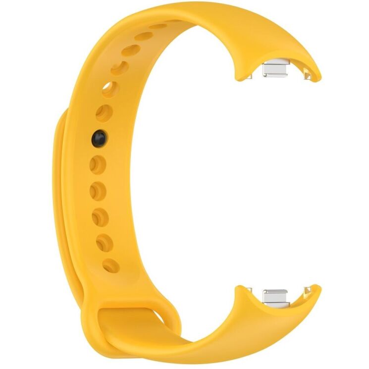 Ремешок Deexe Soft Silicone для Xiaomi Mi Smart Band 8 / 9 - Yellow: фото 4 из 5