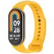 Ремешок Deexe Soft Silicone для Xiaomi Mi Smart Band 8 / 9 - Yellow (326042Y). Фото 2 из 5