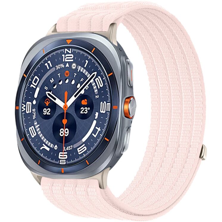 Ремешок Deexe Soft Weave для Samsung Galaxy Watch Ultra (47mm) / Ultra (2025) - Pink (387805P) Ремешок Deexe Soft Weave для Samsung Galaxy Watch Ultra (47mm) / Ultra (2025) - Pink: фото 2 из 5