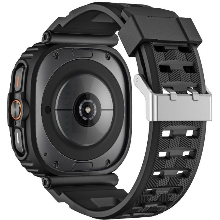 Ремешок Deexe Solid Color для Samsung Galaxy Watch Ultra (47mm) - Black: фото 2 из 8