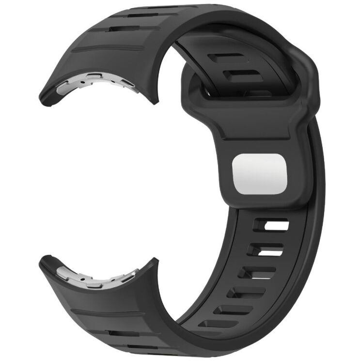 Ремешок Deexe Sport Design для Google Pixel Watch 3 (45mm) - Black: фото 3 из 6