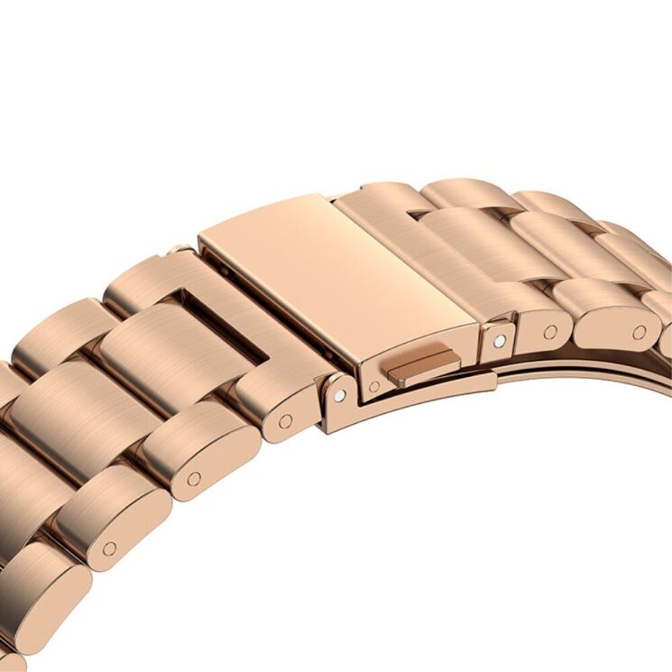Ремешок Deexe Stainless Steel для Samsung Galaxy Watch 4 / 4 Classic / 5 / 5 Pro / 6 / 6 Classic / 7 / FE - Rose Gold: фото 4 из 10