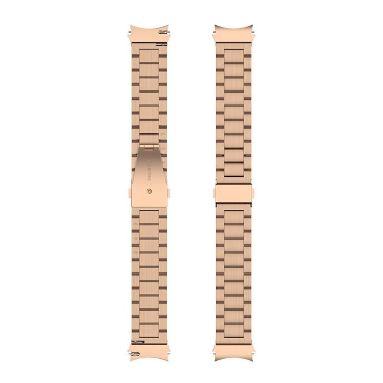 Ремешок Deexe Stainless Steel для Samsung Galaxy Watch 4 / 4 Classic / 5 / 5 Pro / 6 / 6 Classic / 7 / FE - Rose Gold: фото 6 из 10