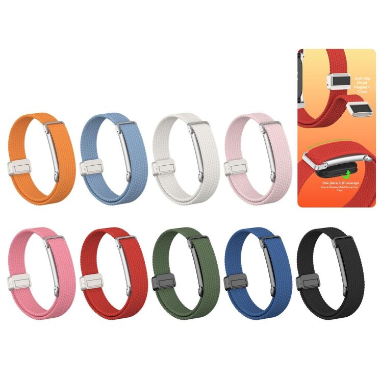 Ремешок для часов Deexe Knitted Strap для Google Fitbit Air - Army Green (258017AG) Ремешок для часов Deexe Knitted Strap для Google Fitbit Air - Army Green: фото 5 из 5