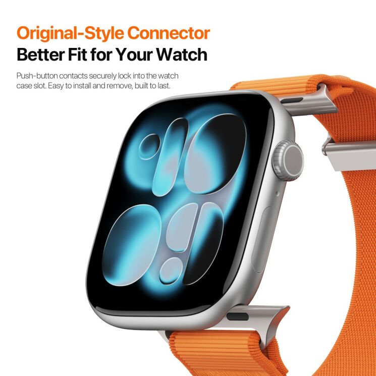 Ремешок DUX DUCIS YM Series для Apple Watch 42 (Series 10/11) / 41 / 40 / SE 40 / 38 - Light Grey: фото 10 из 11