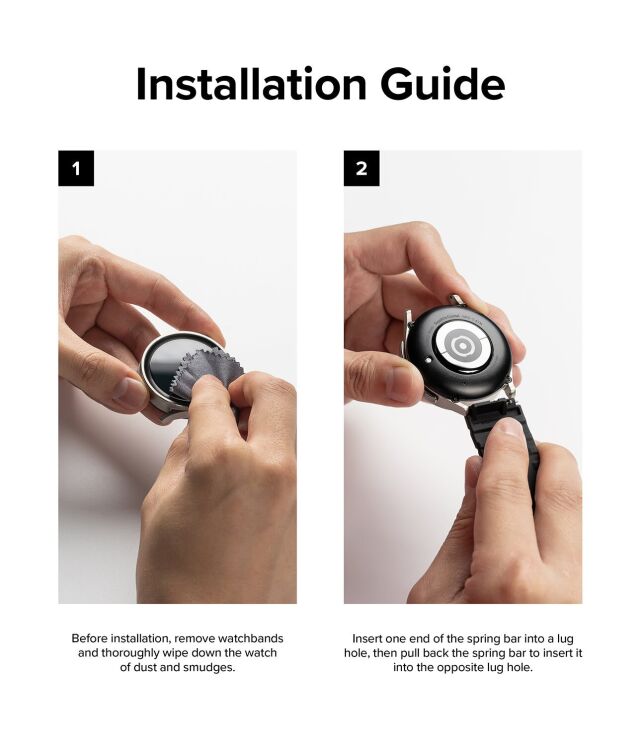 Ремінець Ringke Rubber One Bold для годинників з шириною кріплення 20мм (8809919305174) - Black (895456B) Ремінець Ringke Rubber One Bold для годинників з шириною кріплення 20мм (8809919305174) - Black: фото 11 з 13