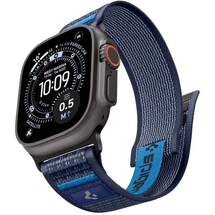 Ремінець Spigen Athlex Air 2 для Apple Watch 46 / 45 / 44 / SE 44 / 42 (Series 1-3) / Ultra / Ultra 2 / Ultra 3 (AMP10608) - Navy Blue: фото 2 з 18