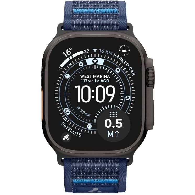 Ремінець Spigen Athlex Air 2 для Apple Watch 46 / 45 / 44 / SE 44 / 42 (Series 1-3) / Ultra / Ultra 2 / Ultra 3 (AMP10608) - Navy Blue: фото 8 з 18