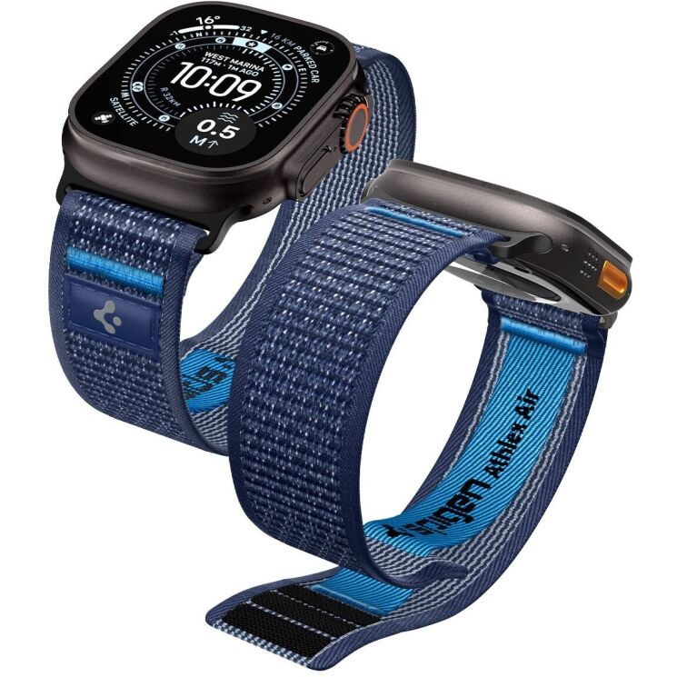 Ремінець Spigen Athlex Air 2 для Apple Watch 46 / 45 / 44 / SE 44 / 42 (Series 1-3) / Ultra / Ultra 2 / Ultra 3 (AMP10608) - Navy Blue: фото 1 з 18