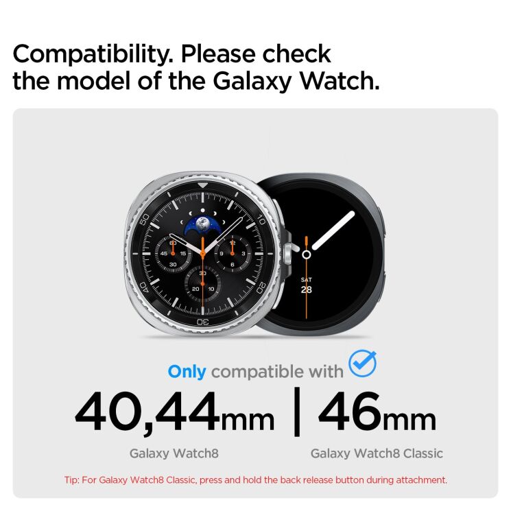 Ремінець Spigen Modern Fit Titanium для Samsung Galaxy Watch 8 (40/44mm) / 8 Classic AMP10122 - Natural Titanium (384188H) Ремінець Spigen Modern Fit Titanium для Samsung Galaxy Watch 8 (40/44mm) / 8 Classic AMP10122 - Natural Titanium: фото 9 з 14