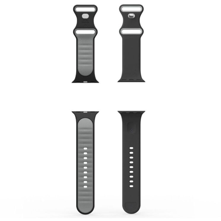 Ремешок Spigen (SGP) Nano Pop для Apple Watch 42 (Series 10) / 41 / 40 / SE 40 (AMP09324) - Black Sesame: фото 7 из 12