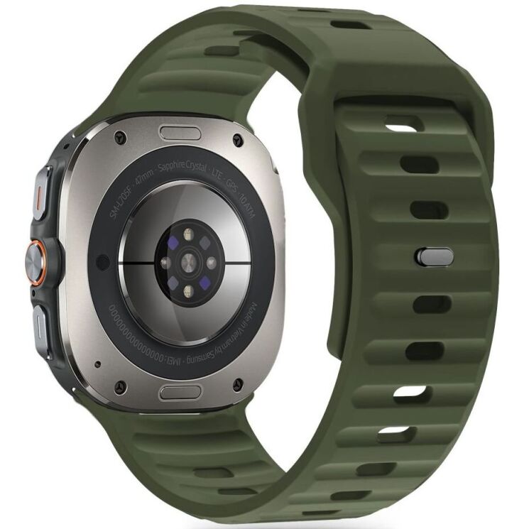 Ремешок Tech-Protect Silicone Line для Samsung Galaxy Watch Ultra (47mm) 5906302376445 - Green: фото 2 из 4