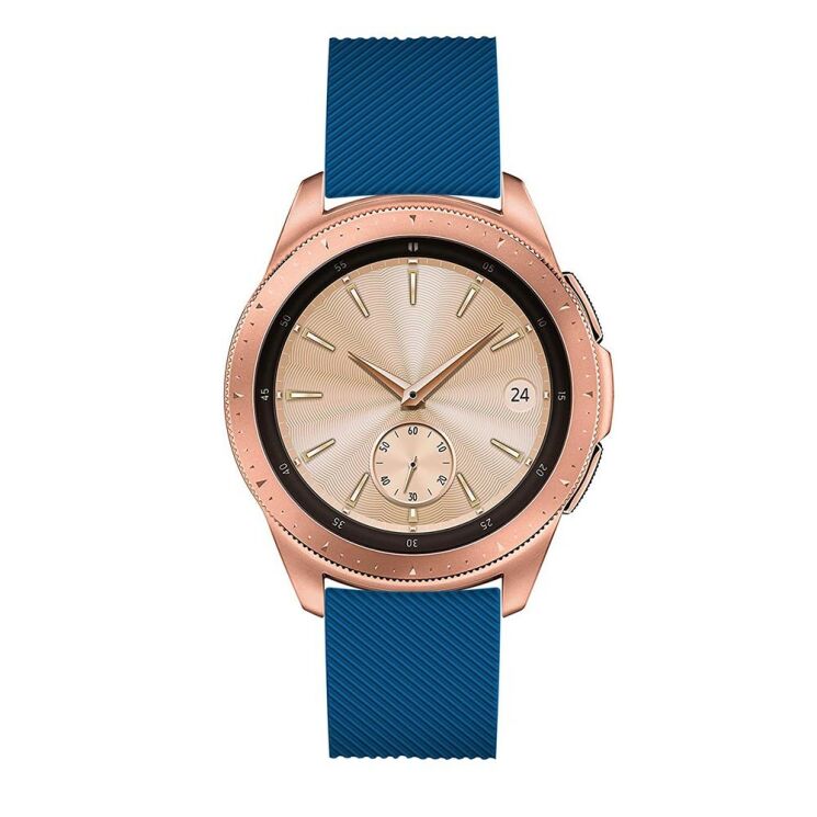 Ремешок UniCase Twill Texture для Samsung Galaxy Watch 42mm / Watch 3 41mm - Dark Blue: фото 3 из 6
