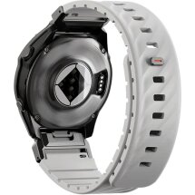 Ремешок UNIQ Fluo для часов Garmin c креплением Quick Fit 22mm (UNIQ-22MM-FLUOMGRY) - Gray: фото 1 из 10