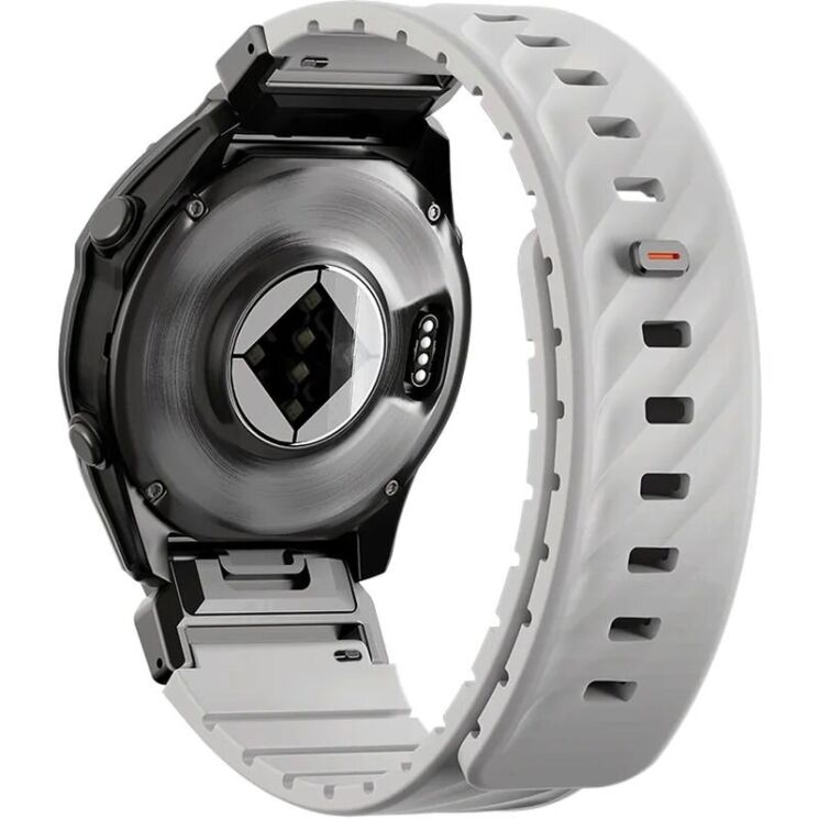 Ремешок UNIQ Fluo для часов Garmin c креплением Quick Fit 22mm (UNIQ-22MM-FLUOMGRY) - Gray (271434H) Ремешок UNIQ Fluo для часов Garmin c креплением Quick Fit 22mm (UNIQ-22MM-FLUOMGRY) - Gray: фото 1 из 10