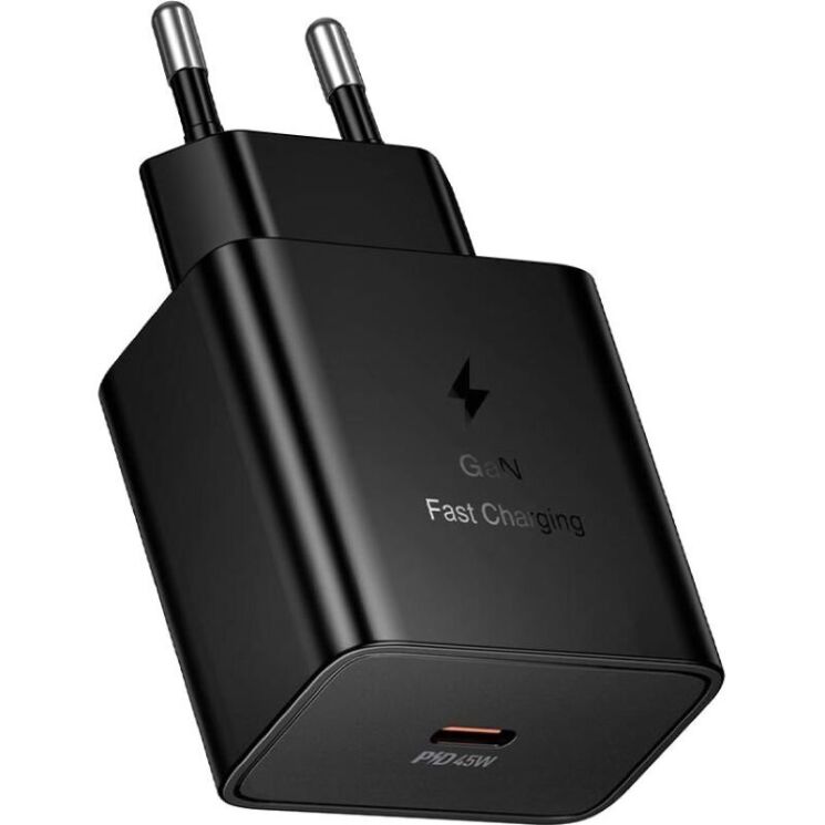 Мережевий зарядний пристрій Hoco N77 PD45W (Type-C) - Black: фото 1 з 9