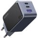 Сетевое зарядное устройство UGREEN X553 Nexode S 65W (2Type-C + USB) 35042 - Space Gray (995678H). Фото 2 из 12