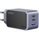 Сетевое зарядное устройство UGREEN X553 Nexode S 65W (2Type-C + USB) 35042 - Space Gray (995678H). Фото 1 из 12